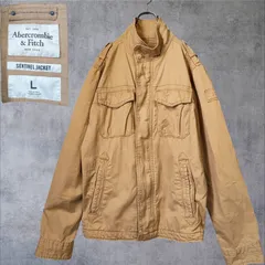 アバクロ センチネルジャケット 00s コットン ミリタリー アーカイブ ベージュ 肉厚生地 ギミックポケット Lサイズ AbercrombieFitch ミリタリージャケット アーカイブ アメカジ 深水光太 OURS Sentinel Jacket