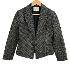 miss ashida(ミスアシダ) ジャケット サイズ9 M レディース美品  - 黒×シルバー 長袖/刺繍/肩パッド/秋/冬のサムネイル