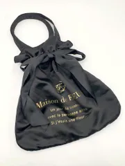 Maison de FLEUR メゾンドフルール リボン トート バッグ 黒 ■■レディース
