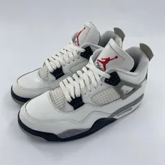 【中古】NIKE AIR JORDAN 4 Retro White/Cement スニーカー 27.5cm FV5029-100 ホワイト ナイキ[10]