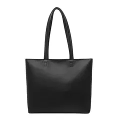 [Finalis] トートバッグ レディース 【a4サイズが入るバッグ】 【シンプル美】 ビジネストート ビジネス リクルート 就活 a4 レディース tote bag women 就活バッグ 肩掛け オンオフ兼用 レザー シンプル ファス [インクブラック]