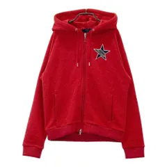 サイズ：M CALLAWAY キャロウェイ  長袖フーディ フルジップパーカー 星柄 レッド系 [240101672790] ゴルフウェア レディース ストスト