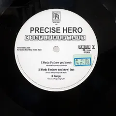 国内盤 PRECISE HERO/COMPLEMENTARY/REVOLUTION RECORDINGS RRCRL70235 12