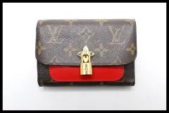 ■LOUIS VUITTON モノグラム ポルトフォイユフラワーコンパクト レザー 3つ折り財布 ルイヴィトン ■0409oh1358-7K