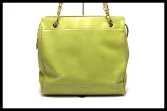 ■CHANEL 4番台 キャビアスキン マトラッセ トリプルココ GD金具 レザー チェーントートバッグ シャネル ■0409oh644405