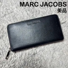 【美品】MARC JACOBS マークジェイコブス 長財布 ラウンドファスナー ブラック×レッド