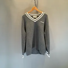 【極美品】MiuMiu 　ミュウミュウ　ウールカシミヤ　Vネックセーター　 Gray