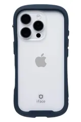 iFace Reflection iPhone 16 Pro ケース クリア 強化ガラス(ネイビー)【アイフェイス iphone16pro ケース アイフォン16プロ カバー スマホケース 透明 黄変防止 耐衝撃  [ベージュ] [iPhone 16 Pro]