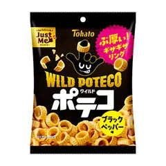 東ハト ワイルドポテコ ブラックペッパー味 50g×12袋のサムネイル