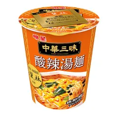 明星食品 中華三昧タテ型 榮林 酸辣湯麺 12個のサムネイル