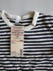 無印良品 ストライプ長袖Tシャツ 90 新品