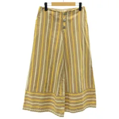 【中古】　SeeByChloe　ワイドパンツ　ボタンフライ　ストライプ　古着　/2496のサムネイル