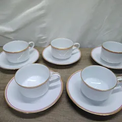 昭和レトロ 洋風食器 Noritake ノリタケ カップ＆ソーサー ５客セット 長期間保管品 W594