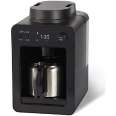 【中古】シロカ 全自動コーヒーメーカー カフェばこ ステンレスサーバー 静音 ミル4段階 コンパクト 豆・粉両対応 蒸らし タイマー機能 ブラック SC-A3のサムネイル