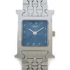 エルメス HERMES 腕時計 Hウォッチ HH1.210 スクエア ブルー文字盤 SS クオーツアナログ 【中古】のサムネイル