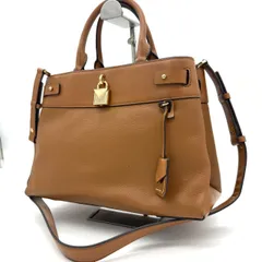 【美品】マイケルコース ハンドバッグ ショルダーバッグ 2WAY ブラウン 茶色 レザー  MK