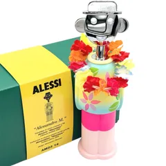 希少 レア 限定品 ALESSI アレッシ ワインオープナー 2006年限定デザイン アレッサンドロ M Honolulu AM23 14 ホノルル Alessandro Mendini ハワイ 花柄 南国 リゾート感 専用箱付き インテリア【送料無料】