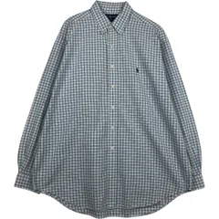 古着 ラルフローレン Ralph Lauren BLAKE 長袖 ボタンダウンチェックシャツ メンズXL相当/eaa635093