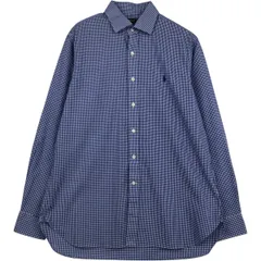 古着 ラルフローレン Ralph Lauren POLO RALPH LAUREN ギンガムチェック ワイドカラー 長袖 コットンチェックシャツ/eaa635097