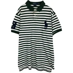 古着 ラルフローレン Ralph Lauren POLO by Ralph Lauren CUSTOM FIT ビッグポニー 半袖 ボーダー ポロシャツ メンズXL相当/eaa635110