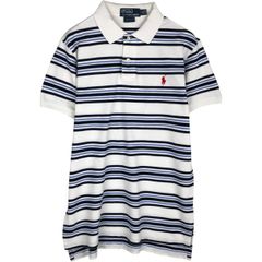 Polo Ralph Lauren ビッグポニー ボーダー ポロシャツ M - メルカリ
