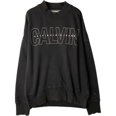 古着 00年代~ カルバンクライン Calvin klein JEANS モックネック ロゴスウェットシャツ トレーナー メンズM相当/eaa633644