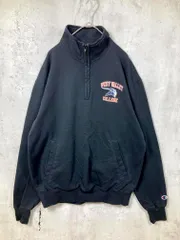 Champion チャンピオン ECO FLEECE ハーフジップ スウェット sizeM/黒 ■■メンズ