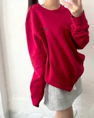 POLO RALPH LAUREN レッド COLOR コットン スウェット