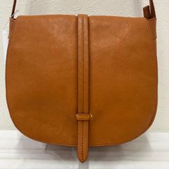 Dakota ショルダーバッグ フラップ レザー キャメル系 ステッチ - メルカリ