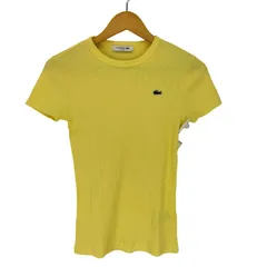 ラコステ LACOSTE ロゴパッチ S/S シャツ レディース JPN：XS 