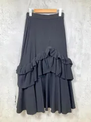 Ameri VINTAGE アメリヴィンテージ 01220970170 定価18150円 CREPE VOLUME GATHER SKIRT スカート sizeM/黒 ■■レディース