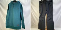 01w-6342 ビラボン BILLABONG  【セットアップ】スノーボードウェア ジャケット パンツ  タグ付き  グリーン  サイズL  メンズ   ポリエステル  BC01M-757/BC01M-704  【中古品】