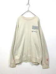 NIKE ナイキ DJ0466-104 ラウンドネック 刺繍 スウェット sizeL/ライトベージュ ■■メンズ
