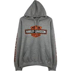 古着 ハーレーダビッドソン Harley-Davidson アドバタイジング スウェットプルオーバーパーカー メンズXL相当/eaa635500