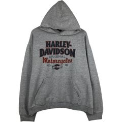 ハ*ト様 Harley-Davidsonパーカー90s y2K両面プリントイーグ - メルカリ