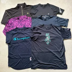 【まとめ売り】6点セット Champion チャンピオン スポーツウェア トレーニングウェア DRY半袖Tシャツ トラックジャケット 長袖アンダーシャツ 速乾 機能性 野球 サッカー バスケ メンズLサイズ