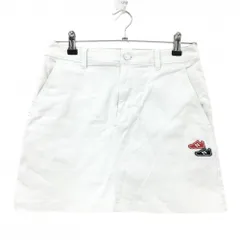 ニューバランスゴルフ スカート 白×レッド×ネイビー スニーカーロゴ ストレッチ レディース 0(S) ゴルフウェア New Balance