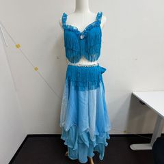 水色ヒョウ柄ベリーダンス衣装 Hanan - メルカリ
