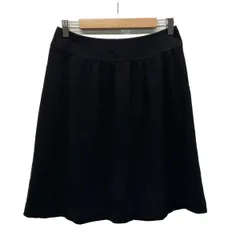 Burberry LONDON(バーバリーロンドン) スカート サイズ40 L レディース - 黒 ひざ丈/チェック柄