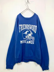 Champion チャンピオン 裏起毛 クルーネック ロゴ スウェット sizeXXL/青 ■■メンズ