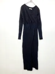 snidel スナイデル リブニット ロング ワンピース 黒 ■■レディース