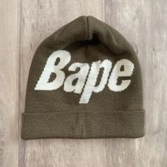 BAPE LOGO ニット帽 ビーニー a bathing ape Beanie Knit Cap エイプ