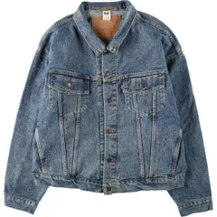 古着 90年代 リーバイス Levi's 70598-4891 デカパッチ デニムジャケット Gジャン メンズXL相当 ヴィンテージ/eaa632521