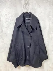 ZARA ザラ 8353/745/800 MANTECO ウール ブレンド クロップド コート 黒  ◆■◎レディース