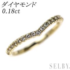 K18 ダイヤモンド ハーフエタニティ リング 0.2ct 12号 - メルカリ