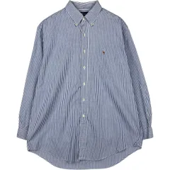 古着 ラルフローレン Ralph Lauren YARMOUTH 長袖 ボタンダウンストライプシャツ メンズL相当/eaa614290