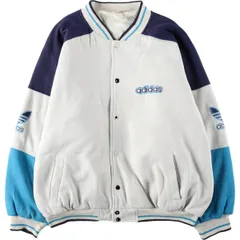 古着 80年代 アディダス adidas トレフォイルロゴ 中綿入り スウェットスタジャン バーシティジャケット メンズXXL相当/eaa631775のサムネイル
