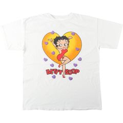 90s TULTEX×Betty boop ビンテージ半袖Tシャツ M ホワイト - メルカリ