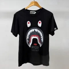 A BATHING APE アベイシングエイプ シャーク 半袖 Tシャツ ブラック ストリート JS42