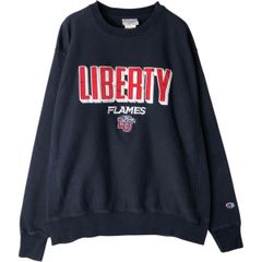 Champion スウェット LIBERTY FLAMESカレッジロゴ フェード - メルカリ